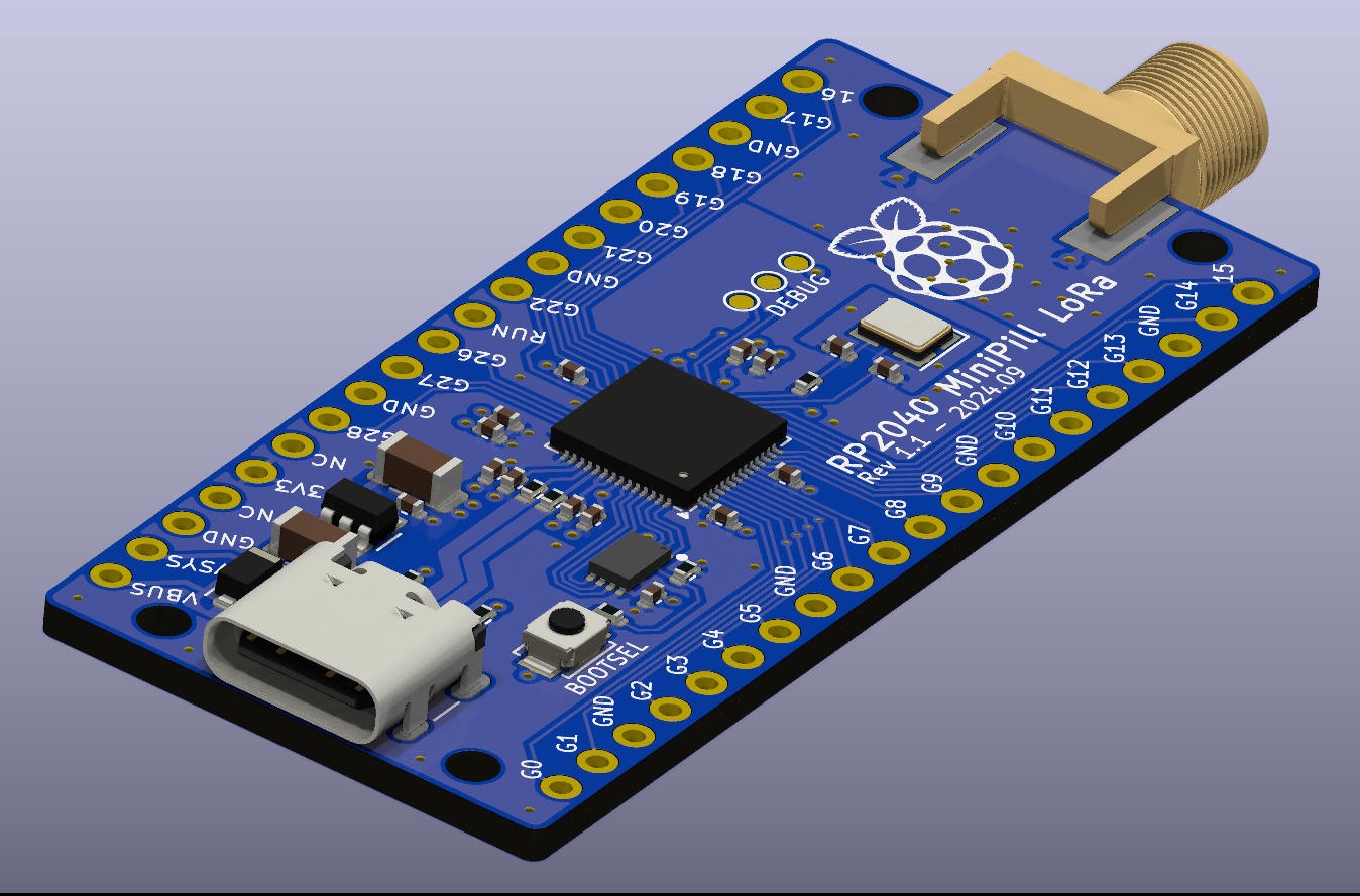 RP2040-MiniPill-LoRa-top